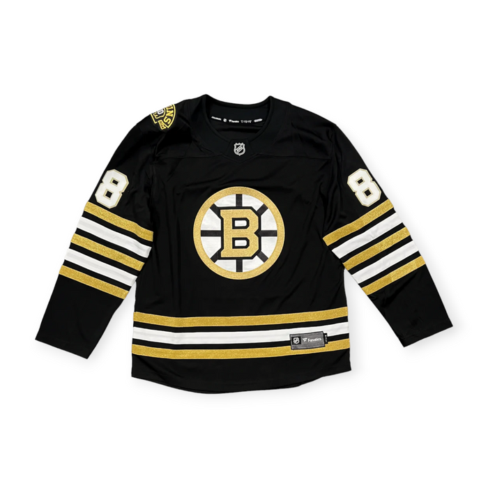 David Pastrnak Boston Bruins Autographed Fanatics Centennial Breakaway Home Jersey BAS