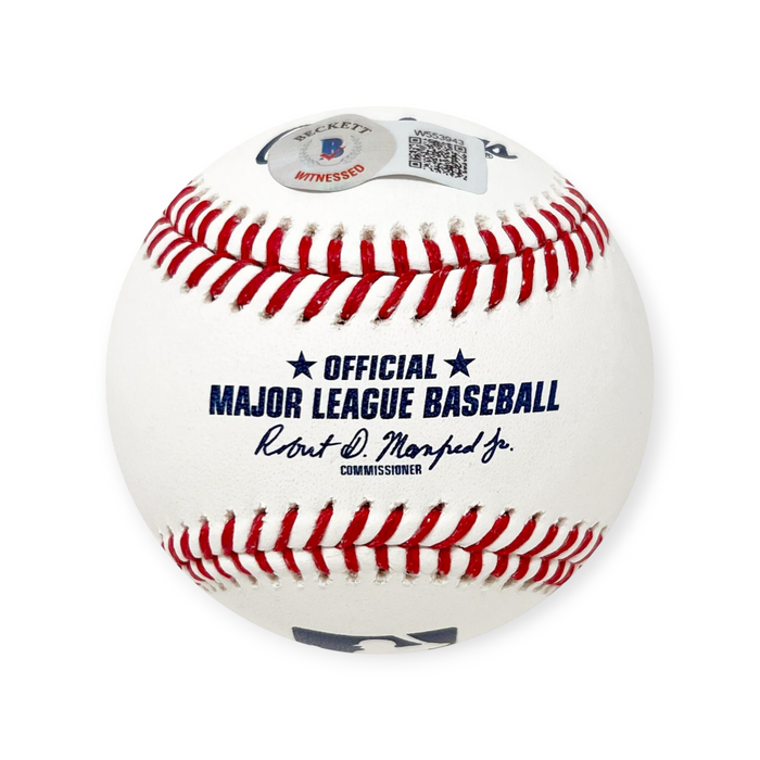 Ronald Acuna Jr. Atlanta Braves Autographed OMLB Baseball Beckett