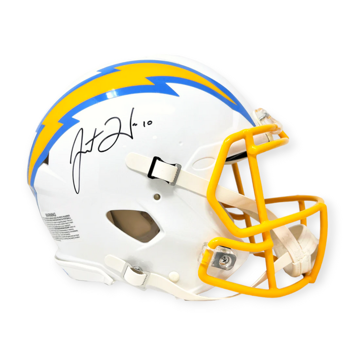 Justin Herbert Los Angeles Chargers Autographed Full Size Speed Authentic Helmet BAS