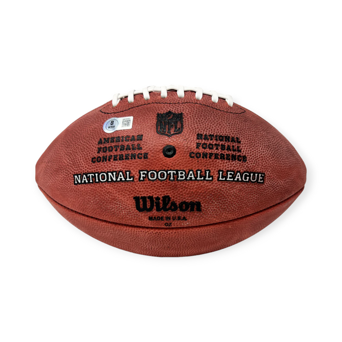 Patrick Mahomes Kansas City Chiefs Autographed Official NFL Duke Super Bowl XVIII Football Beckett