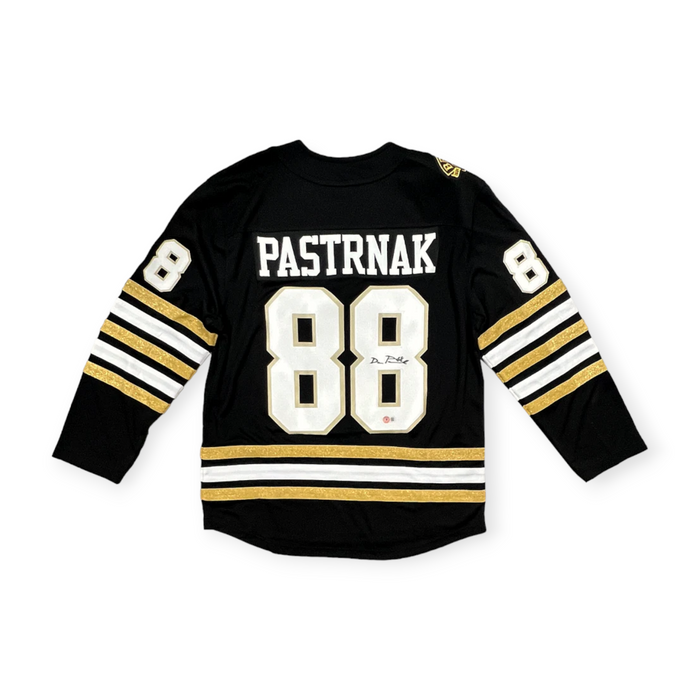 David Pastrnak Boston Bruins Autographed Fanatics Centennial Breakaway Home Jersey BAS