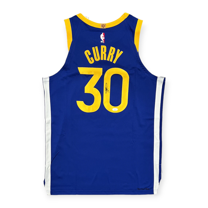Stephen Curry Golden State Warriors Autographed Authentic Icon Nike Jersey JSA
