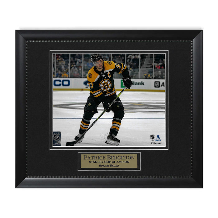 Patrice Bergeron Boston Bruins Photo Framed to 11x14