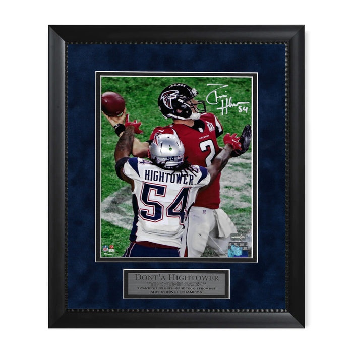 Dont’a Hightower New England Patriots Autographed 8x10 Photo Framed to 11x14 NEP