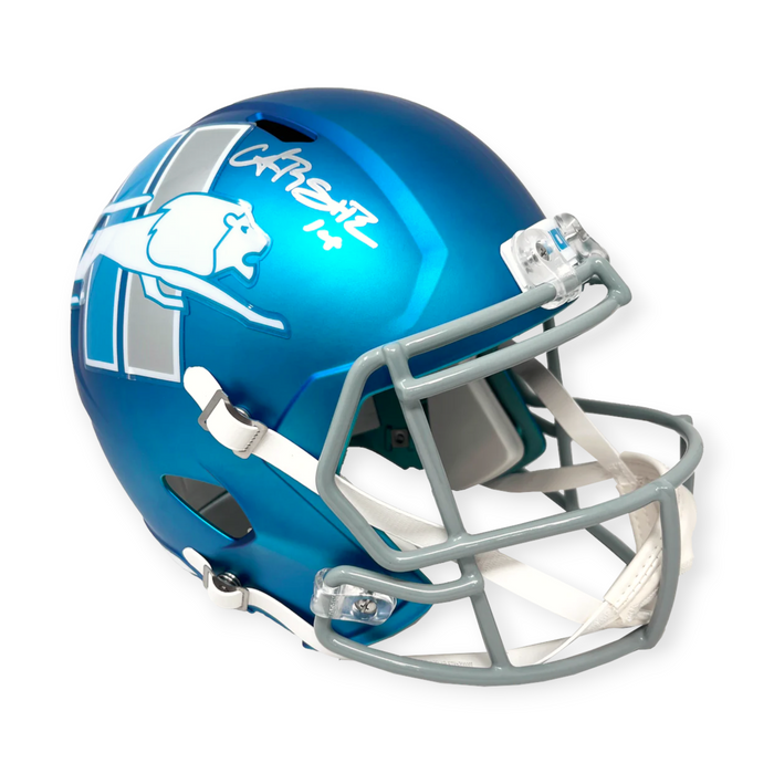 Amon-Ra St. Brown Detroit Lions Autographed Alternate Replica Helmet BAS