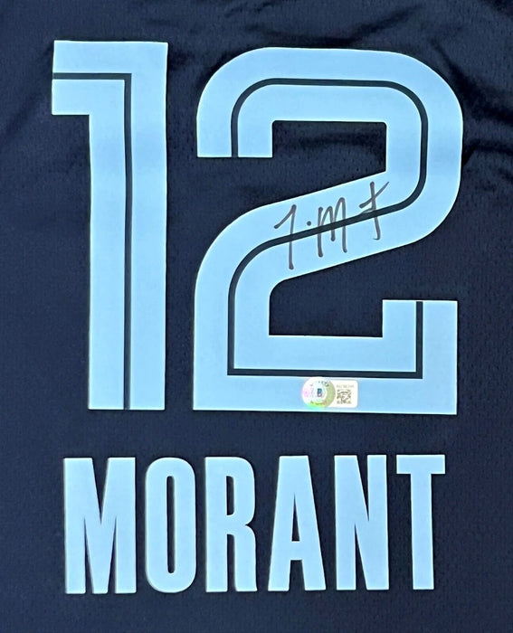 Ja Morant Memphis Grizzlies Autographed Authentic NBA Swingman Nike Jersey BAS