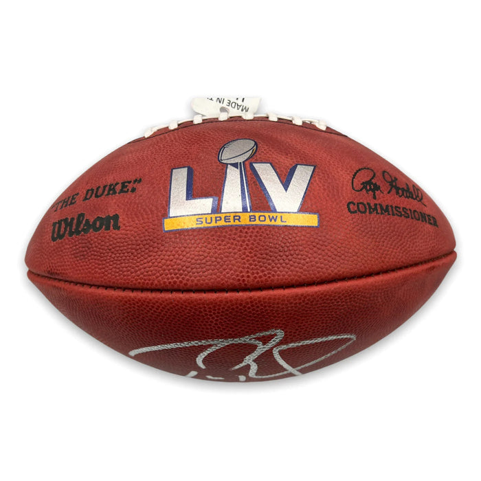 Tom Brady Tampa Bay Buccaneers Autographed Super Bowl LV Official NFL Duke Football Fanatics