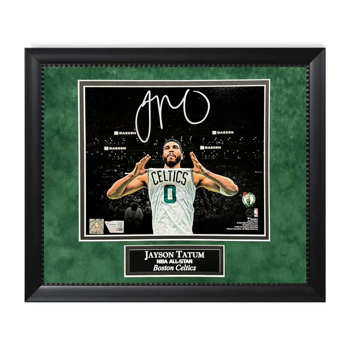 Jayson Tatum Boston Celtics Autographed 8x10 Photo Framed To 11x14 Fanatics