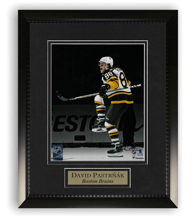 David Pastrnak Boston Bruins Unsigned Photograph Framed to 11x14