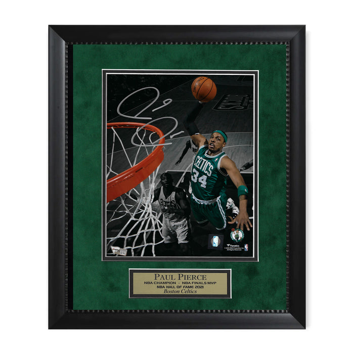 Paul Pierce Boston Celtics Autographed 8x10 Photo Framed to 11x14 Fanatics