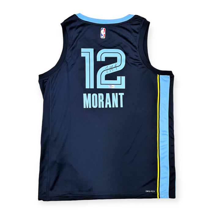 Ja Morant Memphis Grizzlies Autographed Authentic NBA Swingman Nike Jersey BAS