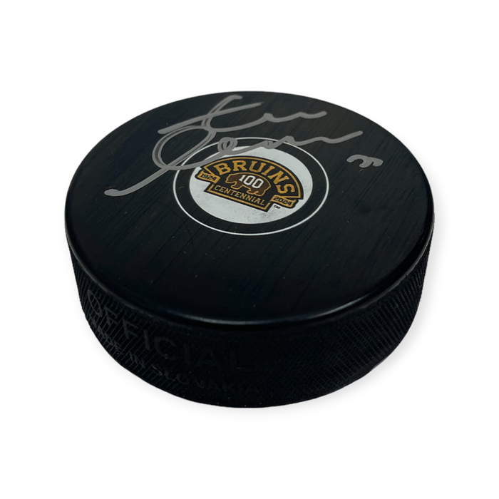 Zdeno Chara Boston Bruins Autographed 100th Centennial Season Hockey Puck NEP