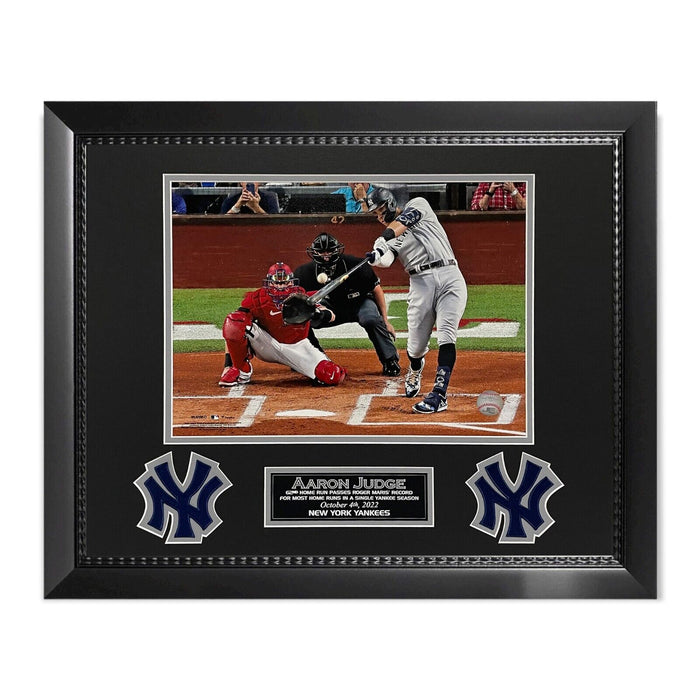 Aaron Judge New York Yankees Unsigned "62nd Homerun" Photograph Framed to 16x20