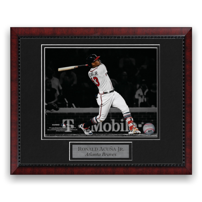 Ronald Acuna Jr. Unsigned Photo Framed to 11x14