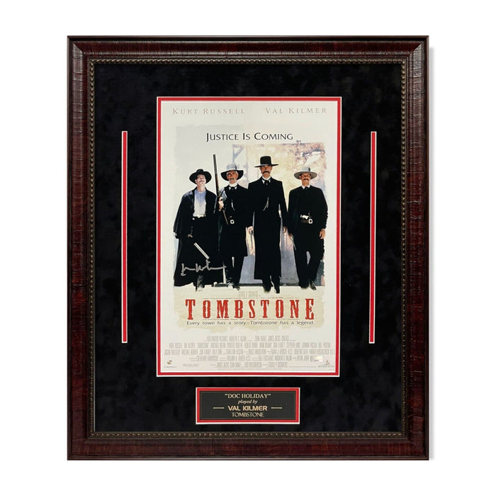 Val Kilmer "Tombstone" Autographed 16x20 Photo Framed to 23x27 NEP