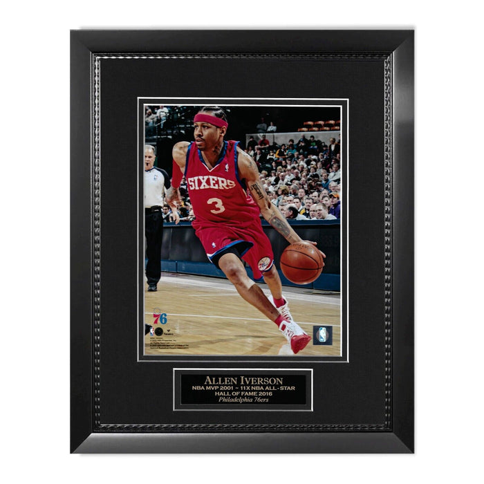 Allen Iverson Unsigned Photograph Framed to 11x14