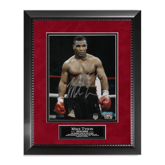 Mike Tyson Autographed Photo Framed to 11x14 Fiterman