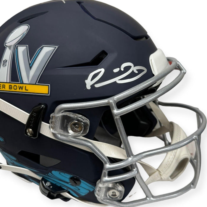 Tom Brady & Patrick Mahomes Autographed Super Bowl LV Flex Helmet LE /15 Fanatics