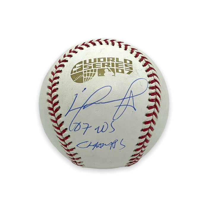 David Ortiz Boston Red Sox Autographed 2007 World Series Baseball w/ Inscription JSA