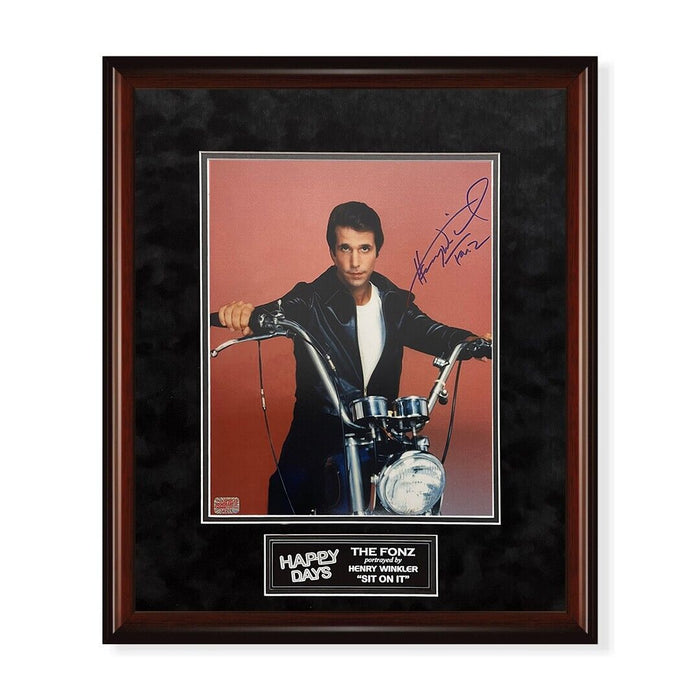 Henry Winkler Autographed "Happy Days" Photo Framed to 16x20