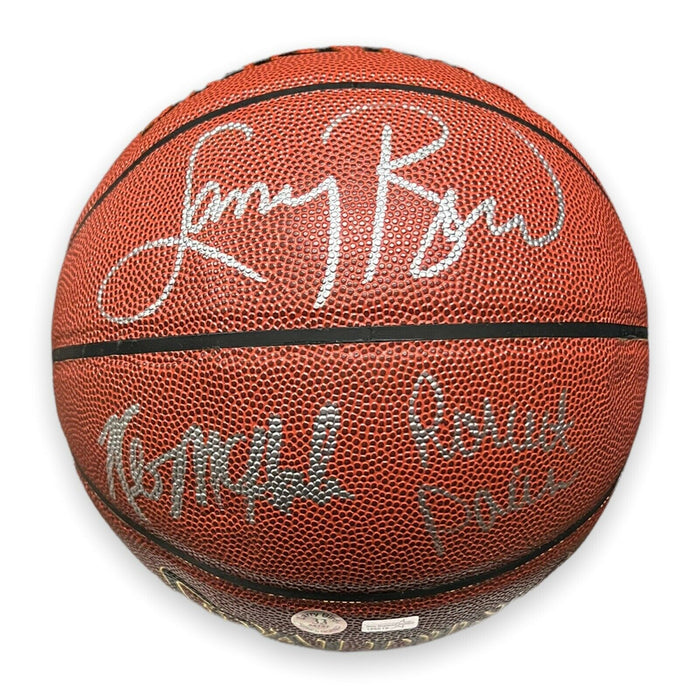 Larry Bird, Robert Parish & Kevin McHale Celtics Autographed Basketball NEP