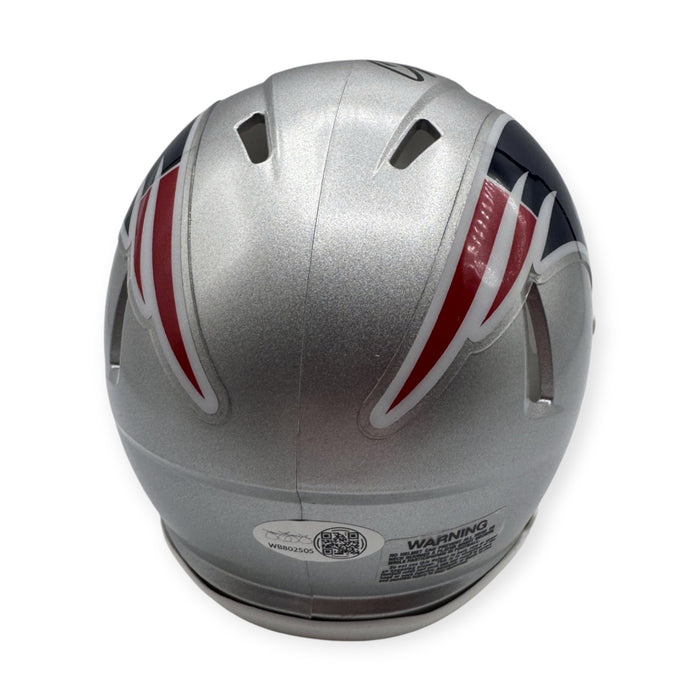 Christian Gonzalez New England Patriots Autographed Speed Mini Helmet JSA
