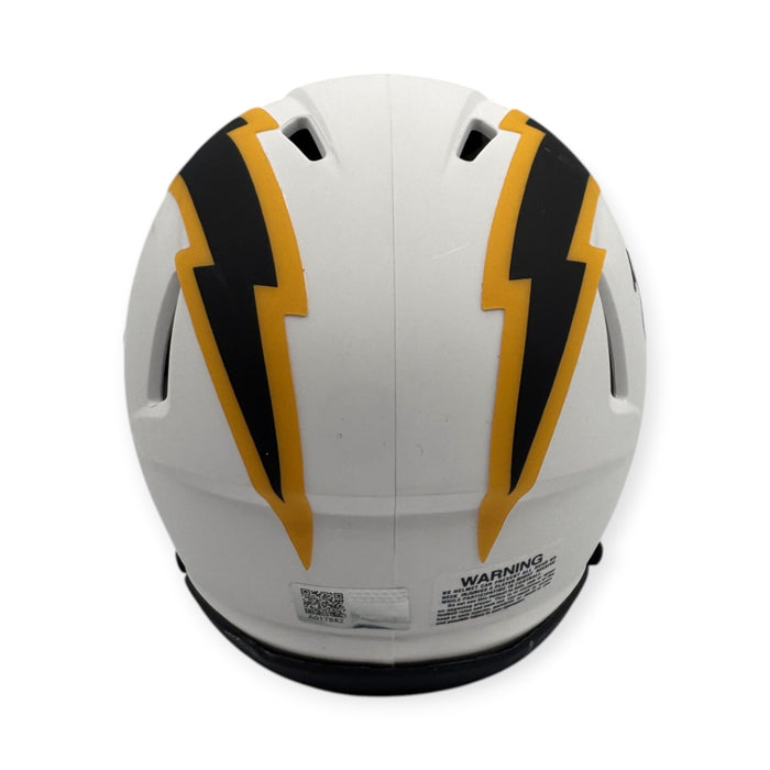 Rodney Harrison Los Angeles Chargers Autographed Lunar Mini Helmet NEP