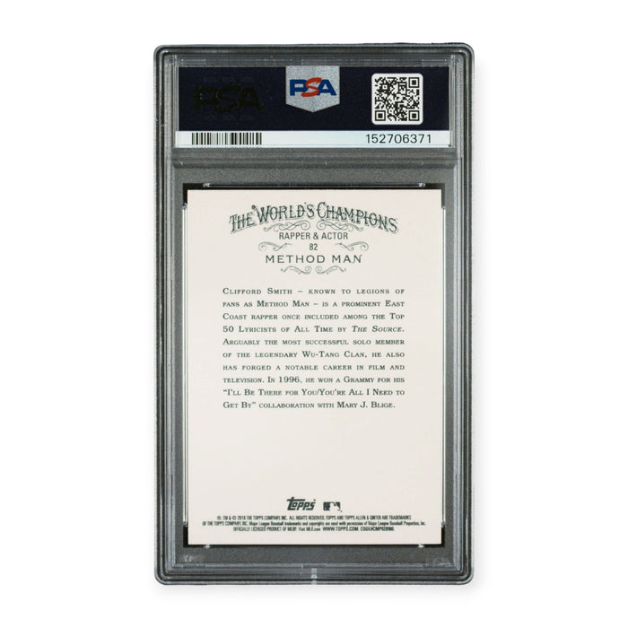 Method Man Autographed 2018 Topps Allen & Ginter #82 PSA 10 Auto Grade