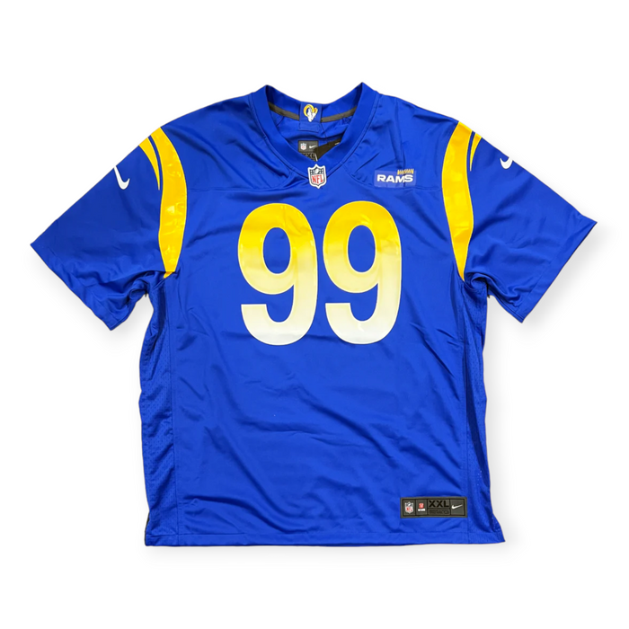 Aaron Donald Los Angeles Rams Autographed Blue Nike Game Jersey Beckett