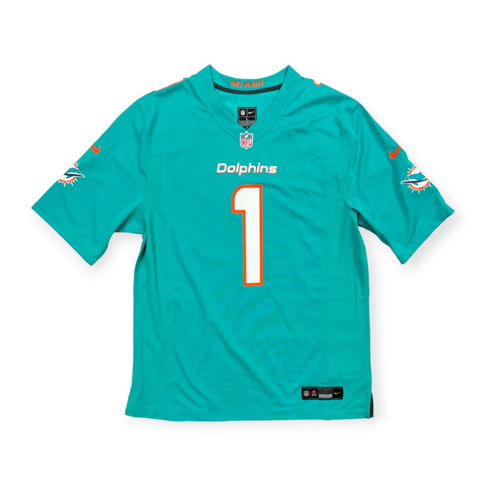 Tua Tagovailoa Miami Dolphins Autographed Aqua Nike Game Jersey Fanatics