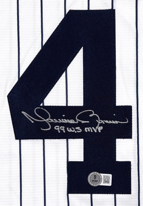 Mariano Rivera New York Yankees Autographed Authentic 1999 World Series Jersey w/ Inscription Beckett