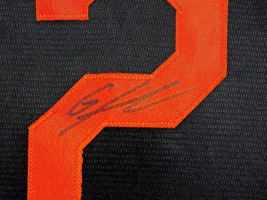 Gunnar Henderson Baltimore Orioles Autographed Authentic Black Nike Jersey Beckett