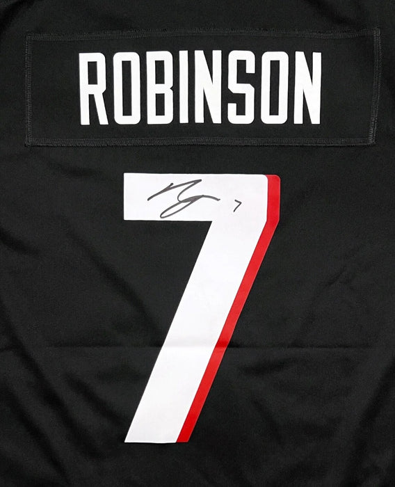 Bijan Robinson Atlanta Falcons Autographed Black Nike Game Jersey Beckett