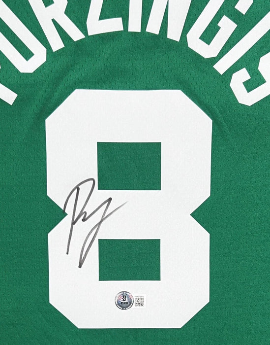 Kristaps Porzingis Boston Celtics Autographed Nike Icon Edition Swingman Jersey Beckett