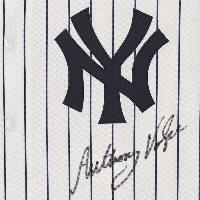 Anthony Volpe New York Yankees Autographed White Nike Replica Jersey Fanatics