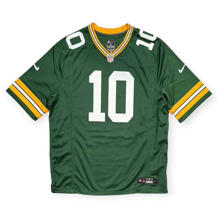 Jordan Love Green Bay Packers Autographed Green Nike Game Jersey JSA