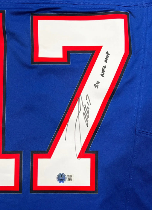 Josh Allen Buffalo Bills Autographed Nike Limited Jersey w/ 2024 NFL MVP Inscription Beckett