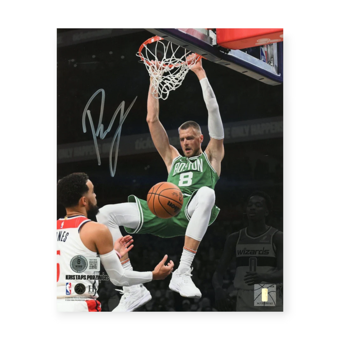 Kristaps Porzingis Boston Celtics Autographed 16x20 Photo BAS