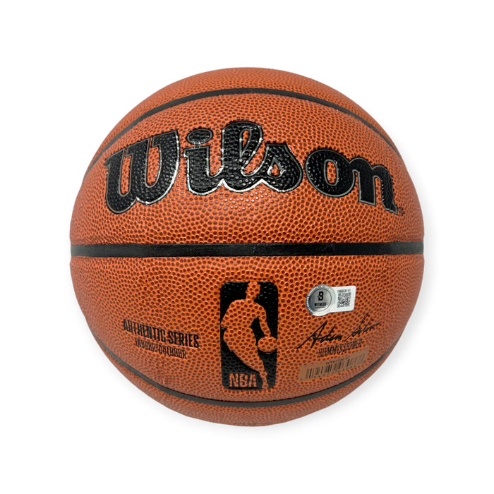 Yao Ming Houston Rockets Autographed Basketball Beckett