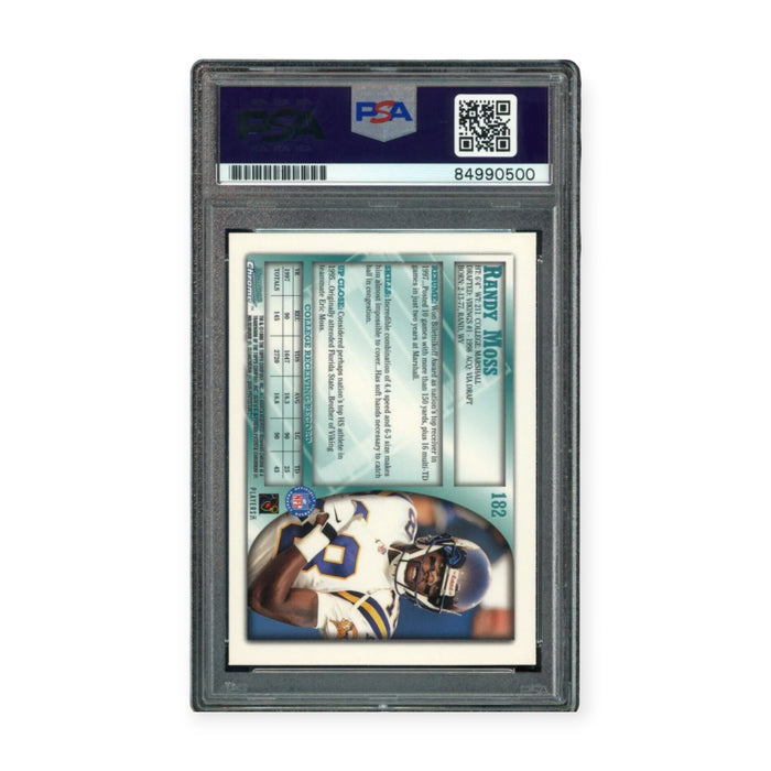 Randy Moss On Card Autographed 1998 Bowman Chrome Rookie RC PSA 10 Auto Grade Gem Mint