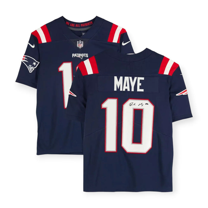 Drake Maye New England Patriots Autographed Authentic Nike Limited Jersey Fanatics