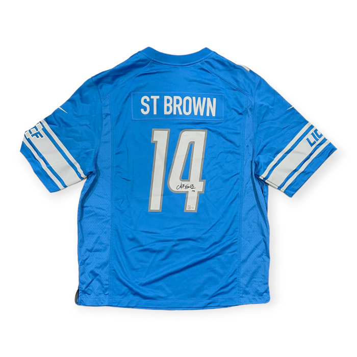 Amon-Ra St. Brown Detroit Lions Autographed Nike Game Jersey BAS