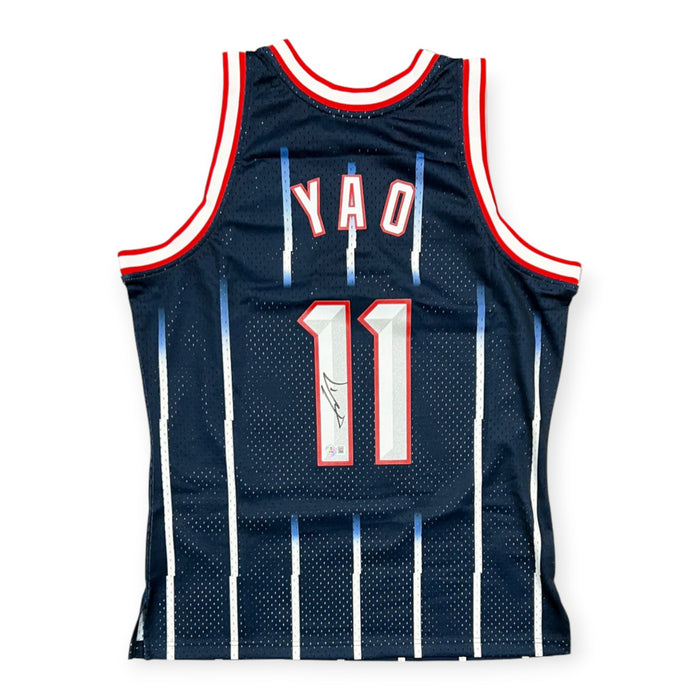 Yao Ming Houston Rockets Autographed Mitchell & Ness Hardwood Classics Swingman Jersey Beckett