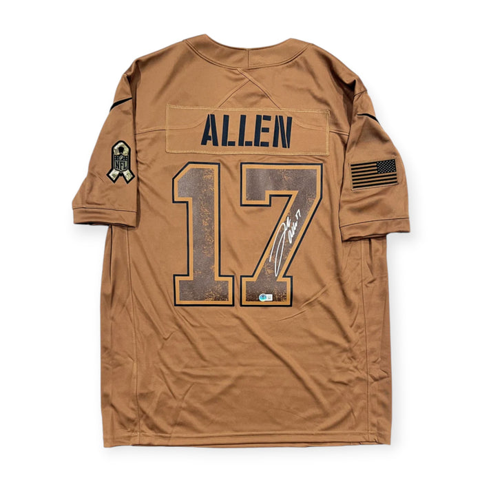 Josh Allen Buffalo Bills Autographed Nike Salute To Service Jersey Beckett