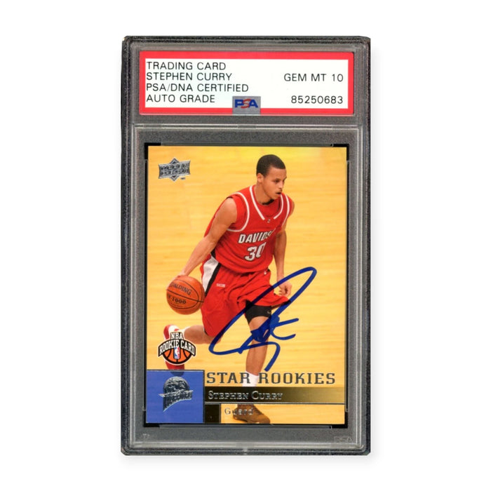 Stephen Curry On Card Autographed 2009 Upper Deck #234 Rookie PSA 10 Auto Grade