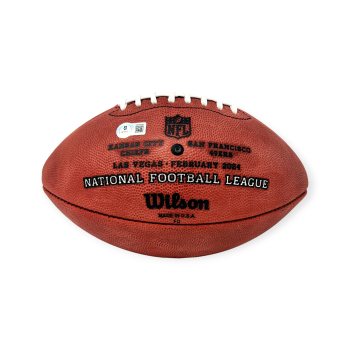 Patrick Mahomes Kansas City Chiefs Autographed Official NFL Duke Chiefs Logo Football Beckett