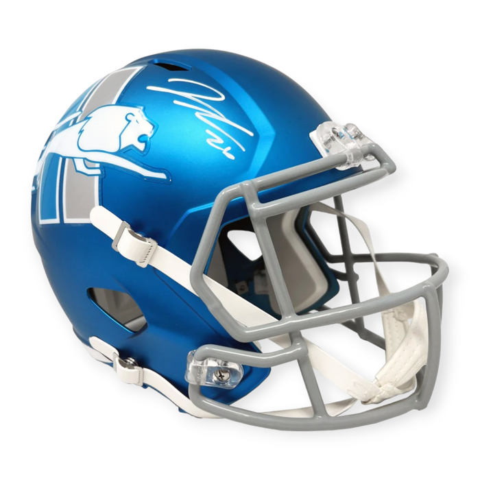 Jahmyr Gibbs Detroit Lions Autographed Alternate Replica Helmet Fanatics