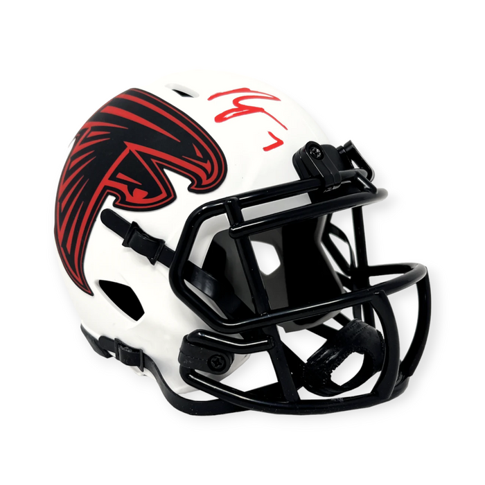 Bijan Robinson Atlanta Falcons Autographed Riddell Lunar Mini Helmet Beckett