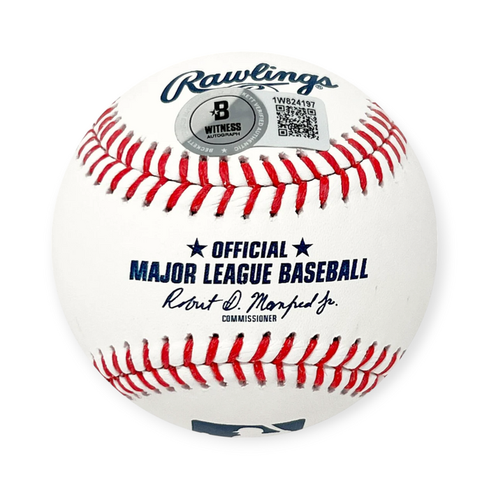 Gunnar Henderson Baltimore Orioles Autographed OMLB Baseball Beckett