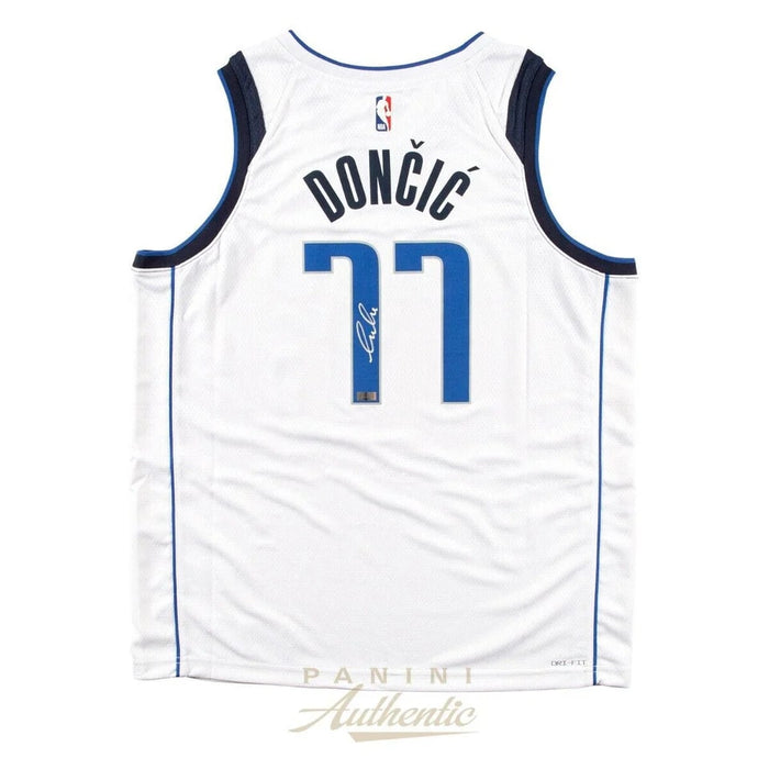 Luka Doncic Dallas Mavericks Autographed Authentic White Nike Swingman Jersey Panini